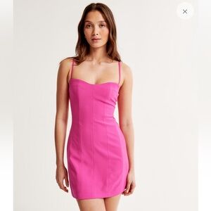 Abercrombie - Pink - Corset Clasp-Back Mini Dress